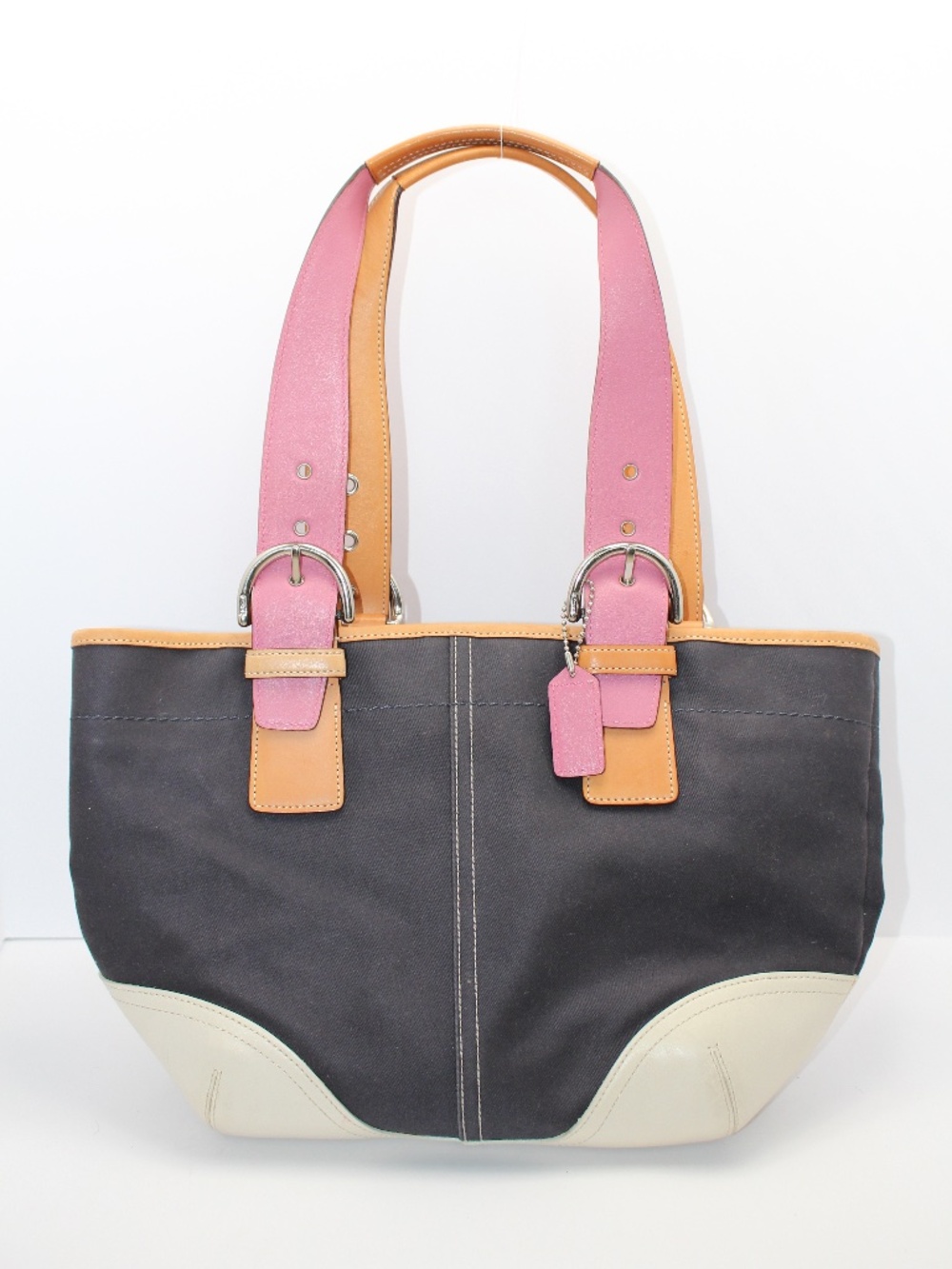 Vintage Coach Hamptons-era canvas tote